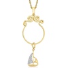 image:imageRossSimons 010 ct tw Diamond Sailboat Charm in 18kt Gold Over Sterling