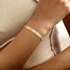 image:imageRossSimons 015 ct tw Diamond Cuff Bracelet in 18kt Gold Over SterlingDiamond