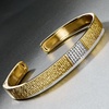 image:imageRossSimons 015 ct tw Diamond Cuff Bracelet in 18kt Gold Over SterlingDiamond
