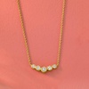 image:imageRossSimons 025 ct tw BezelSet LabGrown Diamond Bar Necklace in 18kt Gold Over SterlingDiamond