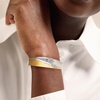 image:imageRossSimons 025 ct tw Diamond Bangle Bracelet in Sterling Silver and 18kt Gold Over SterlingDiamond