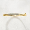 image:imageRossSimons 025 ct tw Diamond Bar Bangle Bracelet in 18kt Gold Over SterlingDiamond