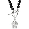 image:imageRossSimons 040 ct tw White Topaz Paw Print Charm in Sterling Silver