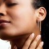 image:imageRossSimons 100 ct tw BezelSet LabGrown Diamond Drop Earrings in Sterling Silver