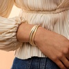 image:imageRossSimons 100 ct tw LabGrown Diamond MultiRow Wave Cuff Bracelet in 18kt Gold Over SterlingDiamond
