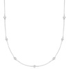 image:imageRossSimons 100 ct tw Moissanite Station Necklace in Sterling SilverMoissanite