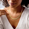 image:imageRossSimons 10kt Yellow Gold Graduated CubanLink NecklaceNo Gemstone