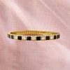 image:imageRossSimons 110 ct tw LabGrown Diamond and Black Enamel Bangle Bracelet in 18kt Gold Over SterlingDiamond
