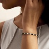 image:imageRossSimons 110 ct tw LabGrown Diamond and Black Enamel Bangle Bracelet in 18kt Gold Over SterlingDiamond