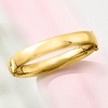image:imageRossSimons 12mm 18kt Gold Over Sterling Bangle Braceletno gemstone