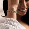 image:imageRossSimons 1300 ct tw Emerald and 710 ct tw London Blue Topaz Bracelet in 18kt Gold Over SterlingEmerald