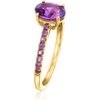 image:imageRossSimons 140 ct tw Amethyst Birthstone Ring in 18kt Gold Over SterlingAmethyst