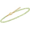 image:imageRossSimons 1400 ct tw Peridot Bead Anklet in 18kt Gold Over Sterling 9 inches
