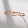 image:imageRossSimons 14kt Rose Gold DoubleOval Link Braceletno gemstone
