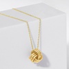 image:imageRossSimons 14kt Yellow Gold Love Knot Pendant NecklaceNo Gemstone