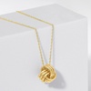 image:imageRossSimons 14kt Yellow Gold Love Knot Pendant NecklaceNo Gemstone