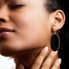 image:imageRossSimons 14kt Yellow GoldPlated Drop Earrings With Simulated Onyx