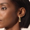 image:imageRossSimons 14kt Yellow GoldPlated Paper Clip Link Hoop Earrings