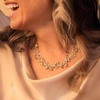 image:imageRossSimons 150 ct tw Diamond Floral Necklace in 18kt Gold Over SterlingDiamond
