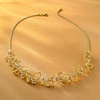 image:imageRossSimons 150 ct tw Diamond Floral Necklace in 18kt Gold Over SterlingDiamond