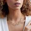 image:imageRossSimons 150 ct tw Diamond Floral Necklace in 18kt Gold Over SterlingDiamond