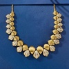 image:imageRossSimons 150 ct tw Diamond Scalloped Necklace in 18kt Gold Over SterlingDiamond