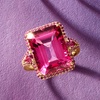 image:imageRossSimons 1530 ct tw Pink Topaz Ring With 40 ct tw Pink Sapphires in 14kt Rose GoldSapphire