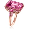 image:imageRossSimons 1530 ct tw Pink Topaz Ring With 40 ct tw Pink Sapphires in 14kt Rose GoldSapphire