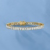 image:imageRossSimons 1600 ct tw PrincessCut CZ Tennis Bracelet in 18kt Gold Over SterlingCubic Zirconia