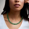 image:imageRossSimons 16500 ct tw Emerald Necklace in 18kt Gold Over SterlingEmerald