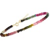 image:imageRossSimons 1700 ct tw Multicolored Tourmaline Bead Anklet With 14kt Yellow Gold 9 inches