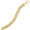 image:imageRossSimons 18kt Gold Over Sterling DoubleCurb Link Braceletno gemstone