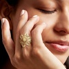 image:imageRossSimons 18kt Gold Over Sterling Filigree Flower RingNo Gemstone
