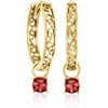 image:imageRossSimons 18kt Gold Over Sterling Hoop Earrings With 3 Pairs Of Interchangeable 150 ct tw MultiGemstone Drops
