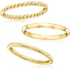 image:imageRossSimons 18kt Gold Over Sterling Jewelry Set 3 Stackable RingsNo Gemstone
