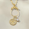 image:imageRossSimons 18kt Gold Over Sterling Scrolled Charm Holder Pendant