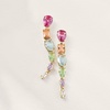image:imageRossSimons 18kt Yellow GoldPlated Drop Earrings With Simulated Multicolored Gemstones and 50 ct tw Czs