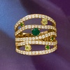 image:imageRossSimons 200 ct tw MultiGemstone Highway Ring in 18kt Gold Over SterlingDiopside