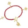 image:imageRossSimons 2000 ct tw Garnet Bead CharmCompatible Toggle Bracelet in 18kt Gold Over SterlingGarnet