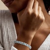 image:imageRossSimons 2500 ct tw BezelSet Aquamarine Bracelet in Sterling Silveraquamarine
