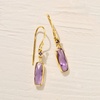 image:imageRossSimons 288 ct tw Amethyst Drop Earrings in 18kt Gold Over Sterling