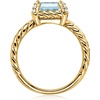 image:imageRossSimons 300 Carat Sky Blue Topaz 3Row Ring With White Topaz in 18kt Gold Over SterlingTopaz