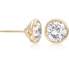 image:imageRossSimons 300 ct tw BezelSet CZ Stud Earrings in 14kt Yellow Gold