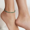 image:imageRossSimons 335mm Turquoise Bead Anklet in 18kt Gold Over Sterling 9 inches