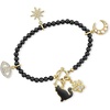 image:imageRossSimons 354mm Onyx Bead CharmCompatible Toggle Bracelet in 18kt Gold Over SterlingOnyx