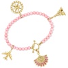 image:imageRossSimons 354mm Pink Coral Bead CharmCompatible Toggle Bracelet in 18kt Gold Over Sterlingcoral