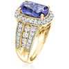 image:imageRossSimons 440 Carat Simulated Sapphire Ring With 100 ct tw Czs in 18kt Gold Over SterlingSapphire