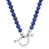 image:imageRossSimons 4mm Lapis Bead CharmCompatible Toggle Necklace in Sterling SilverLapis Lazuli
