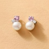 image:imageRossSimons 65mm Cultured Pearl and 50 ct tw Amethyst Earrings With 10 ct tw LabGrown Diamonds in Sterling Silver