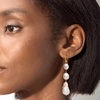 image:imageRossSimons 713mm Cultured Oval and Baroque Pearl Drop Earrings in 18kt Gold Over Sterling